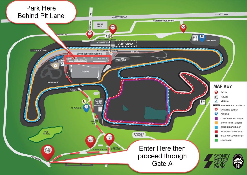 Sydney Motorsport Park Gate