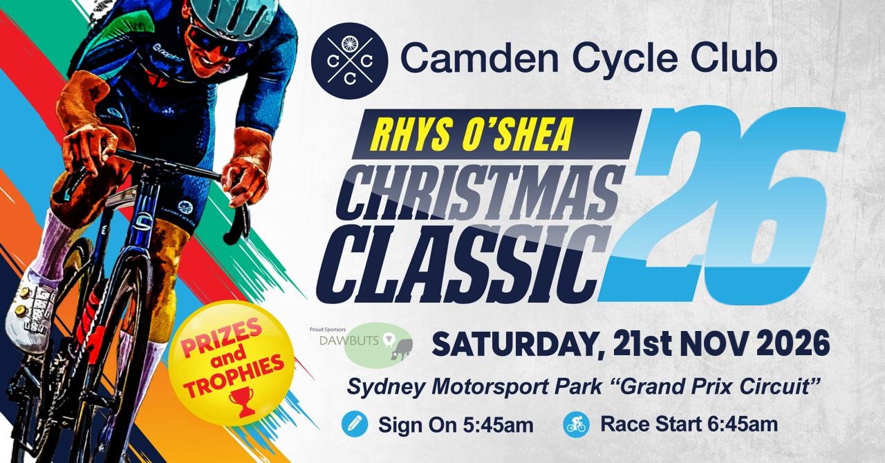 Rhys O'Shea Christmas Classic 2026 Criterium